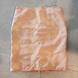 NANETTE LEPOR BLUSH EMBROIDERED SKIRT, SIZE 4